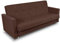 SuedineSchlafsofa Bettsofa Dave - Sofa mit Schlaffunktion und Bettkasten, Bett, Farbauswahl, Schlafcouch, Couch vom Hersteller, klick-Klack (Braun (Suedine 26))