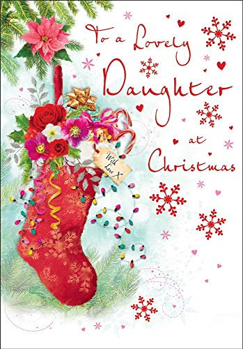 Regal Publishing Traditionelle Weihnachtskarte Tochter – 22,9 x 15,2 cm C85290
