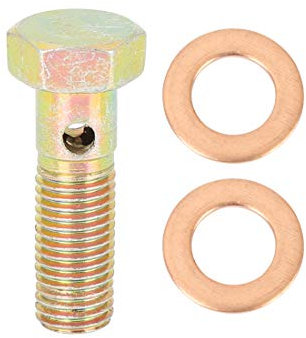 X AUTOHAUX 30mm M8x1.0mm Métrique Filetage Banjo Boulons Frein Raccord Adaptateur