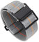 BINLUN Nylon Uhrenarmband Elastic Marinetaucher Fabric Nylon-Armbänder Stoff Militär Ersatz-armband Uhr Hakenverschluss Damen&Herren 18/20/22mm(Grau-orange, Schwarze Schnalle,22mm)