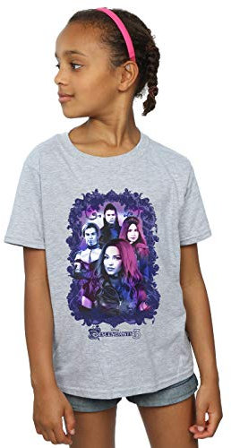 Disney Mädchen The Descendants Group Attitude T-Shirt Sport Grau 12-13 Years
