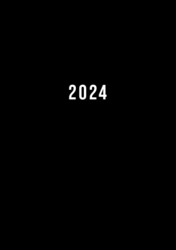 2024: 1 Woche auf 2 Seiten Planer | Wochenplaner A5 Taschenkalender | Kalenderbuch Terminkalender Organizer Terminplaner Buchkalender Jahresplaner Wochenkalender | Soft-Cover Schwarz