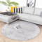 FRAAI | Home & Living Hochflor Teppich Rund - Comfy Supreme Grau - Shaggy, Einfarbig - Modern, Skandinavisch - Wohnzimmer, Esszimmer, Schlafzimmer - Fellteppich - Carpet