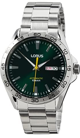 Lorus Herren Analog Automatik Uhr mit Metall Armband RL483AX9
