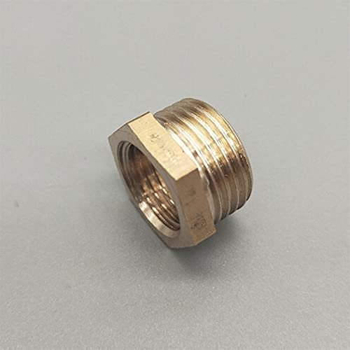 Liovns Mdingbao-Brass Connector Fitting 1/8 1/4 3/8 1/2 3/4 1 Brass Reducer Male Thread To Female Thread Reducing Bush Adapter Fitting, Garden hose connector (Color : 03 04)