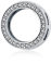 Teleye Der sanfte Kreis Mesh Armband Clip Charm 925 Sterling Silber Charm
