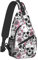 Fylybois Mehrzweck-Umhängetasche, Rucksack für Damen, Brusttasche, Tagesrucksack, Outdoor, Radfahren, Wandern, Reisen, totenkopf, mid, modisch