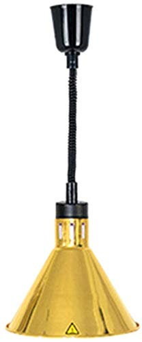 CJGKDJS Warmhaltelampe für Lebensmittel, einstellbare Länge 60-180 cm für Haus- und Buffet-Cafeteria-Lebensmittelisolierung, Gold (Color : Gold) (Gold)