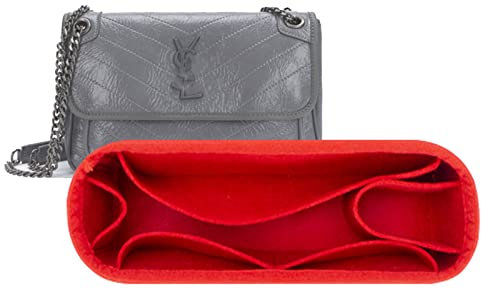 Lckaey Filzeinsatz Geldbörse Organizer für NIKI 22 28 32 Vagabond Tasche Innenfutter Aufbewahrungseinsatz 2043red-M
