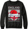 England Christmas Jumper Sweatshirt Unisex Boys and Girls Funny Santa Hat Flag with Football Xmas Fair Isle Ugly Sweater World Champions Gift Cup 2022, 12-13 Years, Black