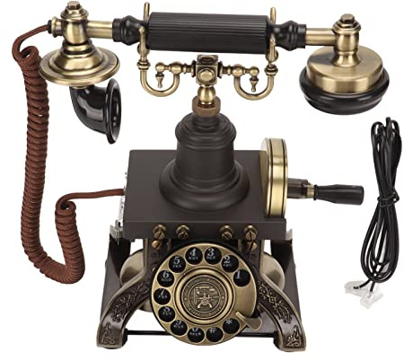 Antikes Telefon, Vintage Rotary Retro Vintage Telefon Einstellbare Lautstärke Telefon für Wohnaccessoires