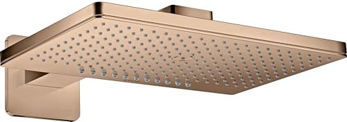 hansgrohe AXOR ShowerSolutions Kopfbrause 460/300 2jet Rosette, Brausearm, 35275300, Farbe: Polished Red Gold