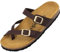 Palado Pantoletten Damen Cres Matt - elegante Sandalen Made in Spain - bequeme Hausschuhe mit Kork-Fußbett - modische Sommerschuhe Braun UK8 - EU41