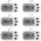 AITRIP 6PACK Digital Fridge & Freezer Thermometer with Large LCD Display, Min/Max Function, °C/°F Conversion