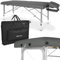 HABYS Massageliege Altus | Klappbar Mobile Tragebares Höhenverstellbar | Massagetisch Massagebank | Aluminiumrahmen Grau | 184 x 71 cm