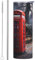 YYHWHJDE Red Phone Booth London Street Picture Mug en acier inoxydable avec paille pour cafés, bureaux, voitures 591 ml