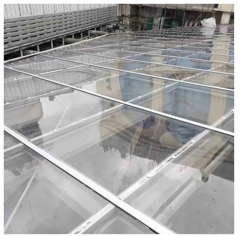 Lastre di Copertura in Policarbonato 1 mm Impermeabili Fogli in Acrilico Trasparente per Pergola, Cabana, Personalizzabile(0.6x1m/2x3.3ft)