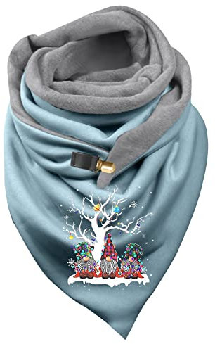 Schals für Damen Grün Musselin Halstuch Damen Frauen Feder Vintage Print Boho Schal Schals Wickelt Winter Warme Kurze Schals Handschuhe Mütze Schal Set Dreieckstuch Damen Winter