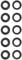 Cycling Bike Brake Spacers Disc Sheet Disc Brake Conversion Rear Disc Brake Conversion Disc Brake Repair Tools Protector Bike Brake Washer Bike Brake Spacers For Disc Bike Convex Concave Washers Rings