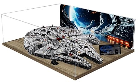 Acryl-Vitrine für Lego 75192 Ultimate Millennium Falcon Modell, 3 mm staubdichte Schaukasten, Vitrine kompatibel mit Lego 75192 (Modell nicht im Lieferumfang enthalten)