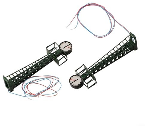 2 Stück Modelleisenbahn-LED-Leuchten mit Serienwiderständen, geeignet für N Spur-Layouts