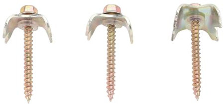 Cañas U de Krampennel U de Acero de 100 Piezas para Madera, Rampas de Acero de 4.9 Cm para Sujetar, Tornillo de Clavos de la Cerca de Alambre para Jardín de Campo