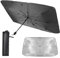 Parasol Coche Delantero, Parasol Coche Plegable, Parasol Paraguas Coche para Protección UV y Aislamiento, Parasol Coche Delantero Paraguas, Protector Solar Coche para la Mayoría de Los Modelos