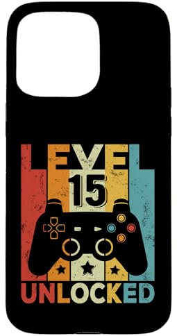 15 Geburtstag Junge Mädchen 15 Jahre Gaming Controller Gamer Hülle für iPhone 15 Pro Max