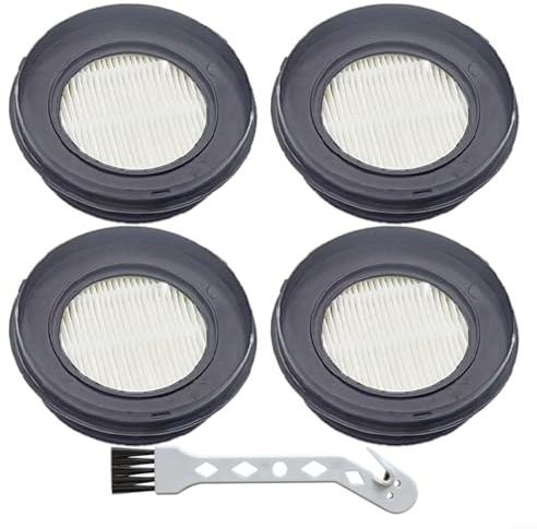 Filtro HEPA di ricambio per SunSare X7A-US e Fieety per aspirapolvere senza fili V7, design lavabile con spazzola per la pulizia (confezione da 4)