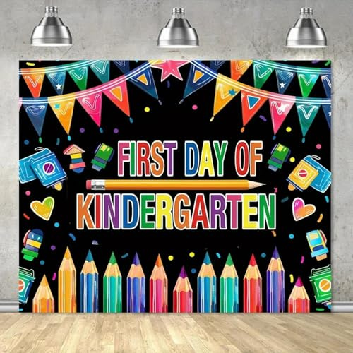 Hintergrund für den ersten Tag des Kindergartens: Bunter Hintergrund für Graffiti-Fotografie, geeignet für Partyfeiern