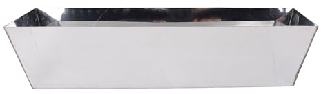 Stainless Steel MUD PAN Non Stick Versatile PLASTERING Bowl for Cement Mortar Putty Paint