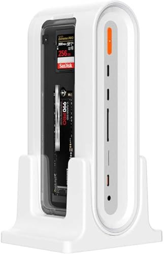 13 in 1 desktop Docking Station, Desktop Charging Dock, Dynamic Intelligent Power Supply, Dual-Screen, for Home & Office, for Various Devices