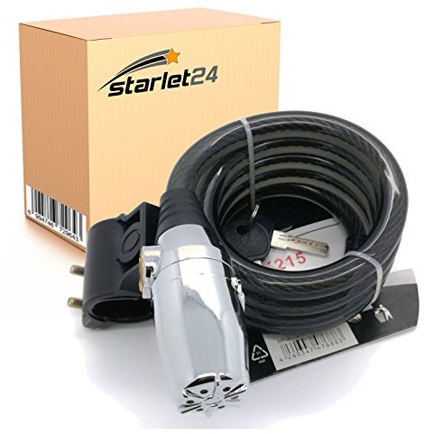 120 cm Lucchetto a spirale con allarme per bici moto super Spiral serratura di sicurezza Lock