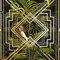 Holden Decor Papier peint motif oiseaux tropicaux palmiers noir métallisé doré vert Congo