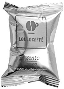 100 Capsule Caffè - Argento - Comp. Lavazza Espresso Point - Lollo Caffè