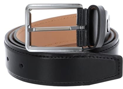 Calvin Klein Herren ADJ Two Finish SQ Buckle 35MM Grtel, Black, 90 cm