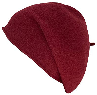 Kopka Damen Wollstegbaske, Baskenmütze, Strickmütze aus 100% Wolle (Merino), Wintermütze