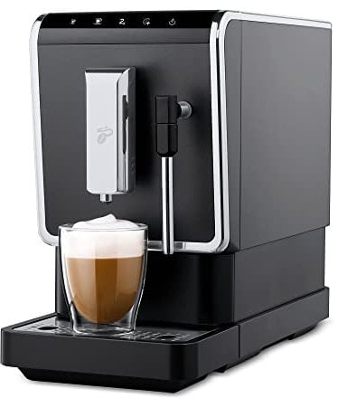 Tchibo Kaffeevollautomat Esperto Latte mit Milchaufschäumfunktion für Caffè Crema, Espresso und Milchspezialitäten, Anthrazit