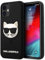 Karl Lagerfeld KLHCP12SCH3DBK 3D Rubber Choupette Hülle für iPhone 12 Mini 5,4 Schwarz hardcase