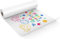 KAVAVO Rouleau De Papier Blanc 43cm x 10m, Kraft, Idéal pour Chevalet, Tableau D'affichage, Art Mural, Emballage (1 Pcs)