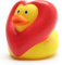 Duckshop I Herz Badeente I Quietscheente I L: 9 cm I inkl. Quietscheentchen-Schlüsselanhänger im Set I Geschenk Valentinstag