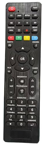FYCJI Mando a Distancia Universal para Samsung, Sony, Sharp, Vestel, Vizio, Toshiba, RCA, Sanyo, JVC, TCL, Hisense, Haier, Smart TV