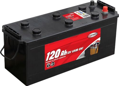 Batteria per autocarro e trattori 120Ah 12V 690A polo positivo sinistro