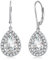 jiamiaoi Damen Ohrstecker Silber Damen Ohrhänger aus 925 Sterling Silber für Damen mit AAAA+ Zirkonia, vergoldet 18 Karat Weißgold, Sterling Silber