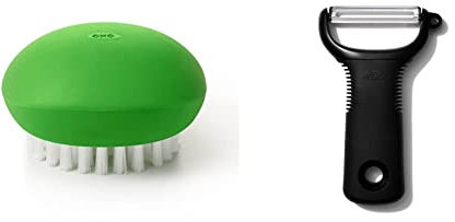 OXO Good Grips Vegetable Brush & Good Grips Y Peeler