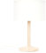 MiniSun | Single Stem Natural Light Wood Table Lamp with a White Drum Shade | Home Décor, Bedside & Desk Lamp