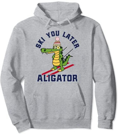 Skifahrer Skifahren Geschenk Ski you later Pullover Hoodie