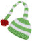 HOMSFOU Neugeborene Weihnachtsmütze Weihnachtsstrickmütze Wintermütze Bommelmütze Kleinkind Strickmütze Weihnachten Weihnachtsmützen Winterliche Strickmütze Langen Baby Zu Hause