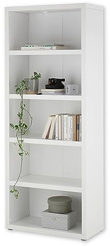 DEINE TANTE EMMA 35-598-17 Regal MODICA Stauraumregal für Bücher und Ordner etc. in weiß ca. 80 x 201 x 38 cm