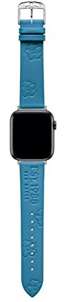 Ted Baker Light Blue Saffiano Leather Strap Logo & Magnolias for Apple Watch® (Model: BKS42S210B0), Blue